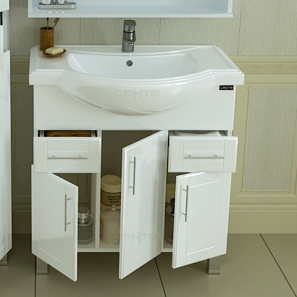 Тумба напольная Дублин 80 под раковину Классик 80 Санта 223008