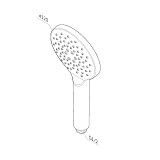 F0280000 Like ручной душ 110 мм, 3 функции, шт