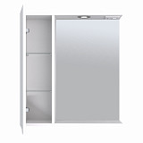 Зеркало со шкафчиком  АГАТА 65 с подсветкой Левое