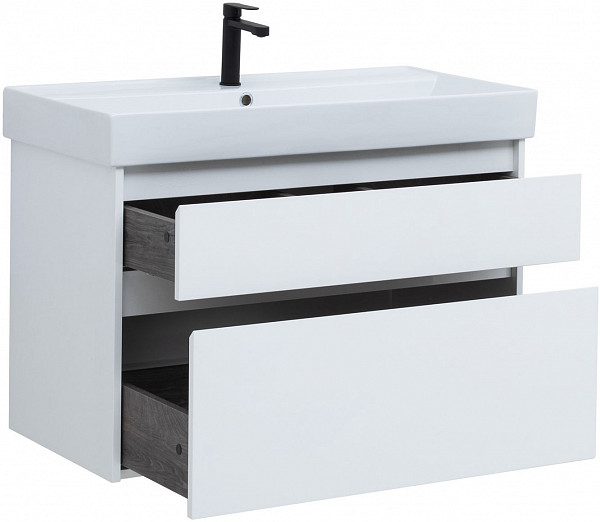 Тумба под раковину Aquanet Nova Lite 90 белый (2 ящика) 00242268
