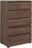 Комод Aquanet Сканди 800x480 Дуб крафт (6 ящиков) 00302546
