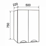 Шкаф Emmy Рокси 50х75
