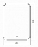 Зеркало Silver Mirrors Stiv 60х80 см LED-00002405