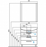 Тумба под раковину Акватон Ария 76 см 1A141301AA950