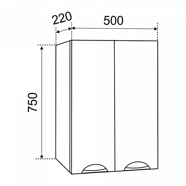 Шкаф Emmy Рокси 50х75