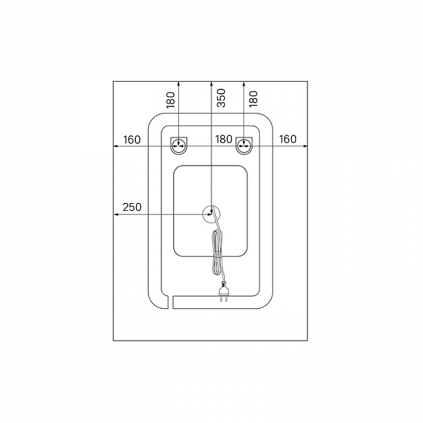 Зеркало с подсветкой, 50 см, Zodiac, IDDIS, ZOD5000i98