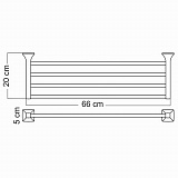 Полка для полотенец Wasserkraft Wern K-2511