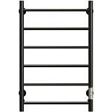 Полотенцесушитель электрический Aringa Честер, ширина 50 см, высота 80 см, диммер справа, цвет черный, AR03015BL