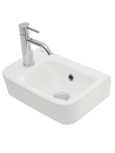 AQM5006L Умывальник AQUAme с отверстием под смеситель. Левый. 375х245х135