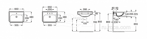 Раковина Roca Carmen 65х48 3270A1000
