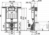Инсталляция для унитазов AlcaPlast Jadromodul AM102/1000