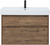 Тумба под раковину Aquanet Nova Lite 90 дуб рустикальный (2 ящика) 00249518