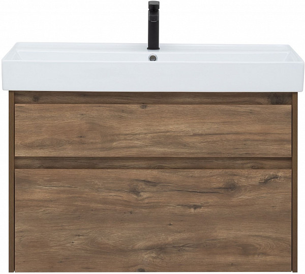 Тумба под раковину Aquanet Nova Lite 90 дуб рустикальный (2 ящика) 00249518