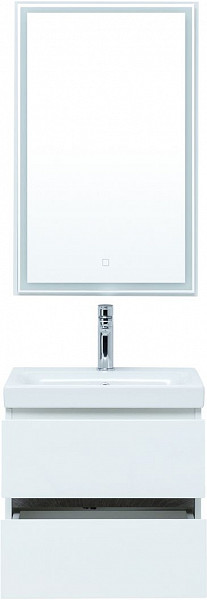 Тумба под раковину Aquanet Беркли 50 белый/дуб рошелье 00254288