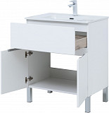 Тумба под раковину Aquanet Алвита New 70 1 ящик, 2 дверцы, белый матовый 00303901
