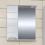 Зеркальный шкаф Родос 60 левый Санта 106015