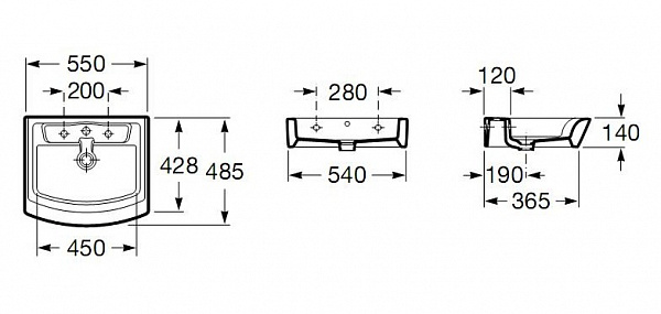 Раковина Roca Hall 55x48 327881000