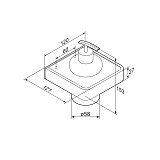 DA7736900 Jupiter Стеклянный диспенсер для жидкого мыла с настенным держателем