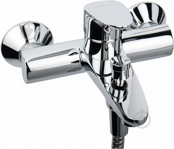 Смеситель для ванны с коротким изливом с аксессуарами Bravat Drop F64898C-B