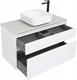 Тумба под раковину Aquanet Nova Lite 100 белый (2 ящика) 00242581