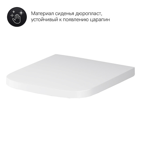 C901701SC Gem подвесной унитаз FlashClean с сиденьем микролифт