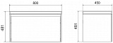 Тумба подвесная Klaufs 80.1Y tpKLA.80.1Y-617.217