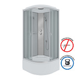 Душ.каб. NG-2309-14 (1000х1000х2150) высокий поддон(40см) стекло МАТОВОЕ 4 места