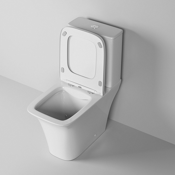 Унитаз Galaxy GR-4470S (650*360*820) напольный БЕЗОБОДКОВЫЙ с тонкой крышкой, 2 места