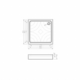 Поддон акриловый "KOLLER POOL" Grace 90x90 GRACE90S