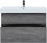 Тумба под раковину Aquanet Nova Lite 100 дуб рошелье (2 ящика) 00242582