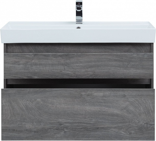 Тумба под раковину Aquanet Nova Lite 100 дуб рошелье (2 ящика) 00242582