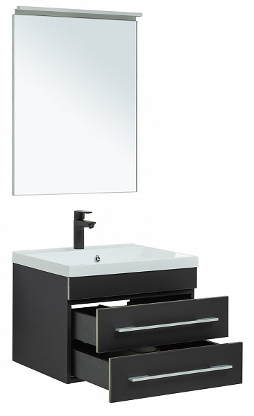 Мебель для ванной Aquanet Верона 58 New черный матовый 00281103