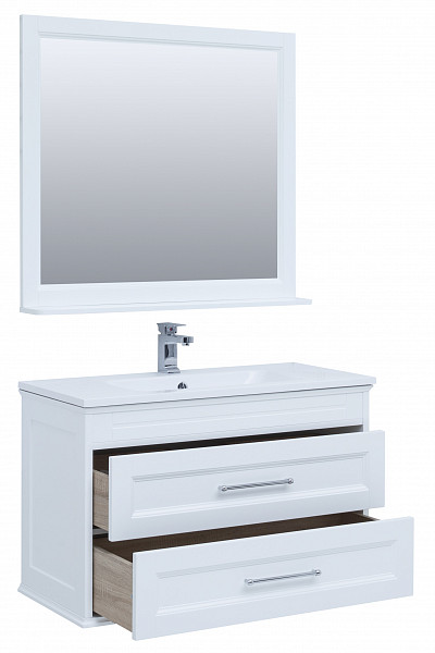 Мебель для ванной Aquanet Бостон М 100 белый (лит. мрамор) 00258284