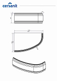 Панель для ванны Cersanit Joanna 150 универсальная 63361