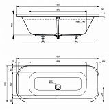 Акриловая ванна Ideal Standard Tonic II K747201 180x80