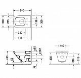 Унитаз Duravit DuraStyle 2536090000 подвесной