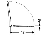 Сиденье для унитаза Geberit Acanto быстросъемное с микролифтом 500.605.01.2