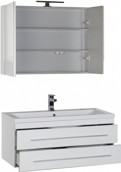 Мебель для ванной Aquanet Верона 100 белый (раковина Нота 158753) 00175467