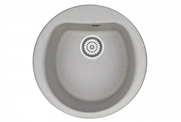 Мойка кухонная Granula круглая кварц 5101, БАЗАЛЬТ