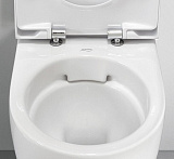 Комплект Система инсталляции для унитазов Geberit Duofix Delta 458.124.21.1 3 в 1 с кнопкой смыва + Подвесной унитаз Geberit Acanto 500.600.01.2 безободковый + Сиденье для унитаза Geberit Acanto быстросъемное с микролифтом 500.605.01.2