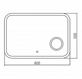 Зеркало Silver Mirrors Elsa 80х55 см LED-00002268