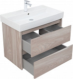 Тумба под раковину Aquanet Nova Lite 75 орех светлый (2 ящика) 00287885