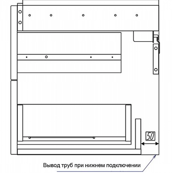 Тумба под раковину Акватон Америна 56 см 1A168901AM950