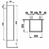 Шкаф-пенал Laufen Pro 4.8312.2.095.423.1 правый