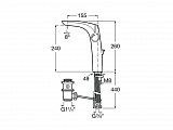 Смеситель Roca Insignia для раковины 5A343AC00