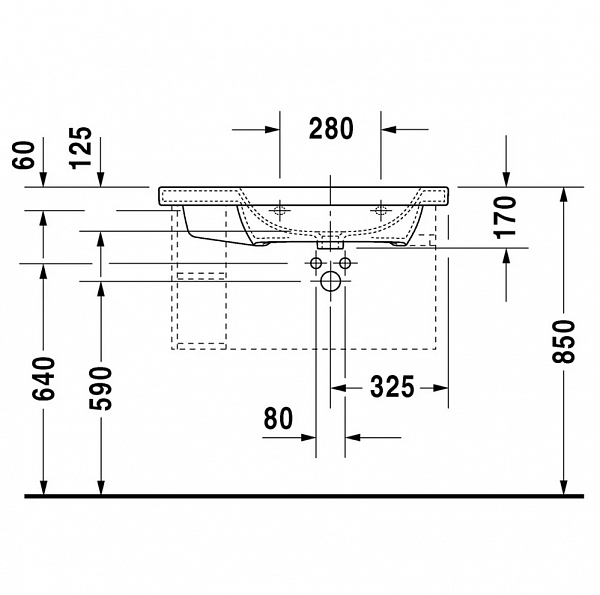 Раковина Duravit DuraStyle 232680
