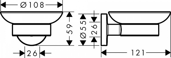 Мыльница Hansgrohe Logis Universal 41715000