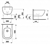 Биде подвесное Laufen Palomba 8.3080.1.000.304.1