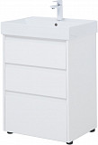 Тумба под раковину Aquanet Nova Lite 60 белый глянец (3 ящика) 00302469