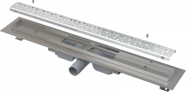 Душевой лоток AlcaPlast с решеткой Антивандал APZ111-950 Low Водоотводящий желоб с решеткой